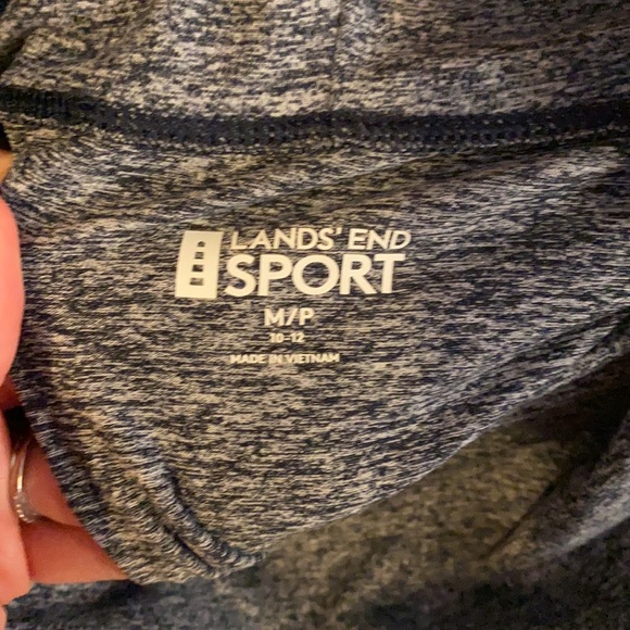 Cowl-neck long sleeve kangaroo pocket top - Picture 2 of 4